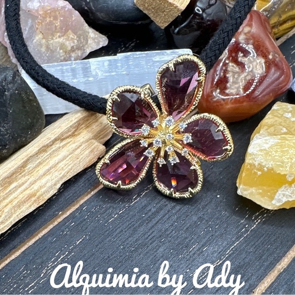 Alquimia Pink Butterfly Necklace Elegant Jewelry - Picture 2 of 4